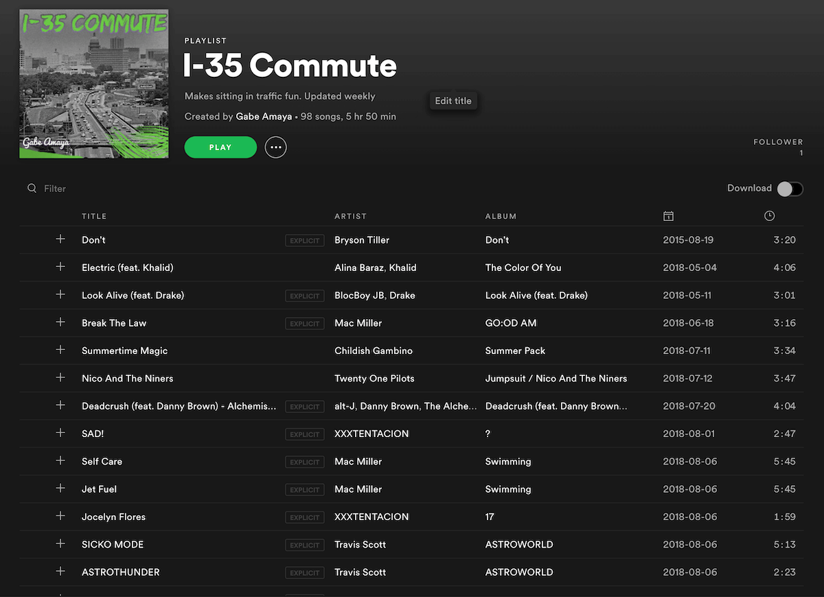 I-35 Playlist